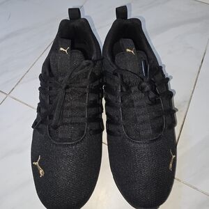 Puma Women's Black And Gold Sneakers NWOT